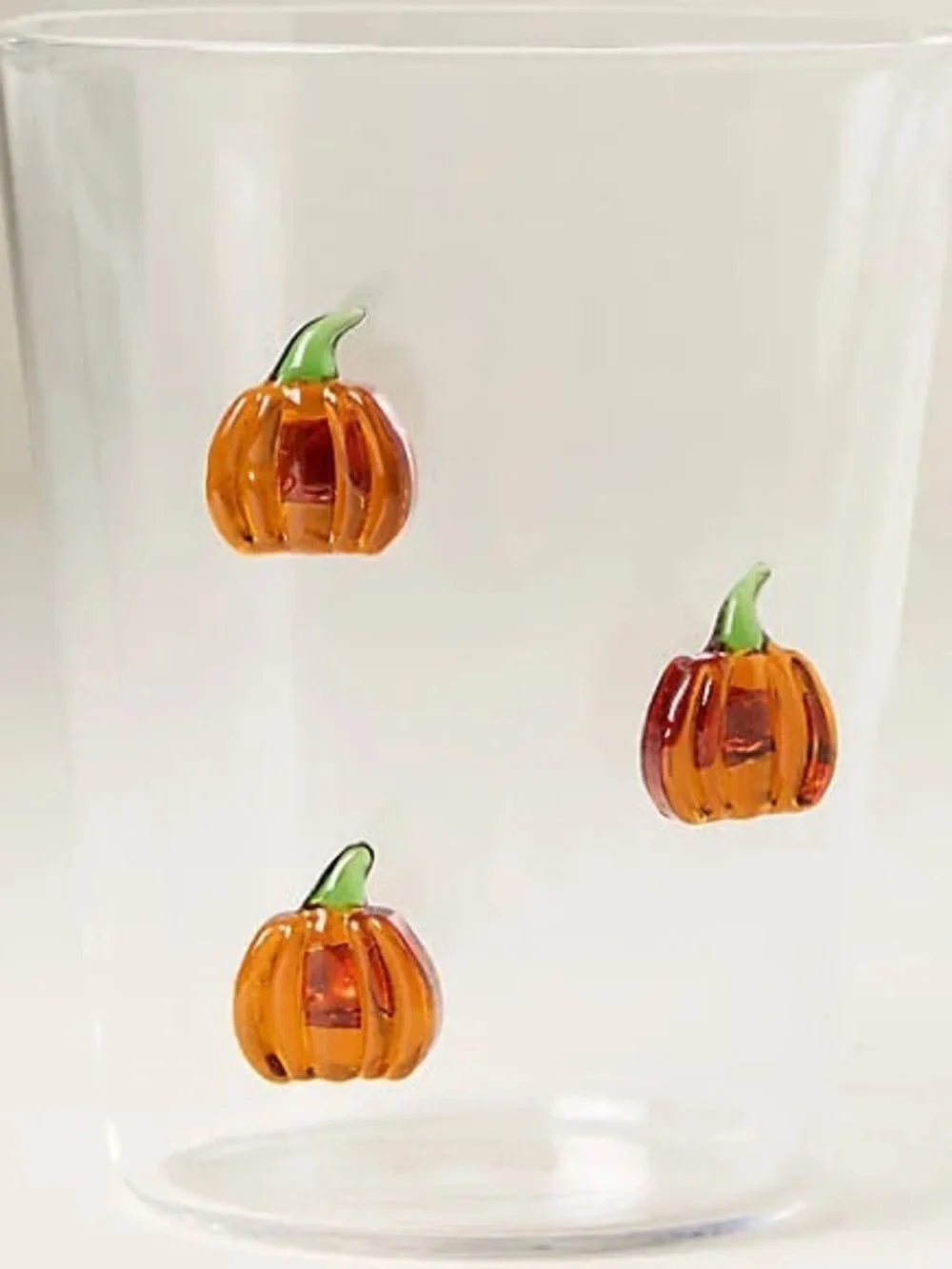 Anthropologie 3D Halloween Pumpkin Juice Glass — NWT in Original Box